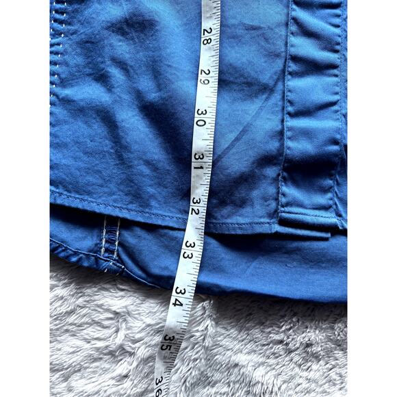 ENVY COUTURE BUTTON FRONT 5XL BLUE SLIM FIT DRESS SHIRT - Picture 7 of 9